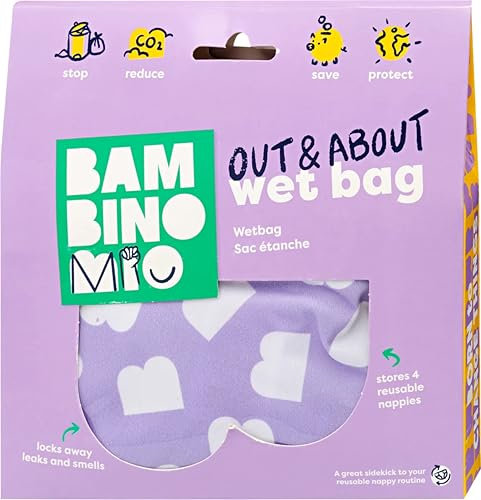 Bambino Mio, Wetbag für unterwegs - wasserdichte, Wiederverwendbare Windeltasche zum Reisen, (Laut)