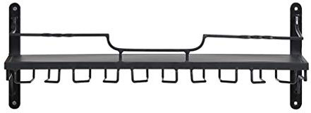 Weinregale Zuhause/Bar Retro Wandmontierter Holz Weinflaschen- und Weinglashalter Stemware Rack Aufbewahrung Vintage Metall Weinregal zum Aufhängen für Barschrank Küche Organizer Wohnkultur