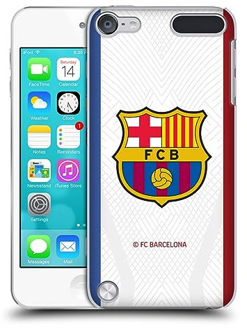 Head Case Designs Offizielle FC Barcelona Away 2023/24 Wappen-Set Harte Rueckseiten Handyhülle Hülle Huelle kompatibel mit Apple iPod Touch 5G 5th Gen
