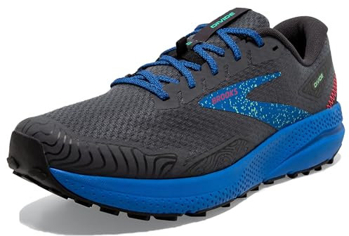 BROOKS Herren Divide 4 Sneaker, Ebony/Black/Victoria Blue, 44.5 EU