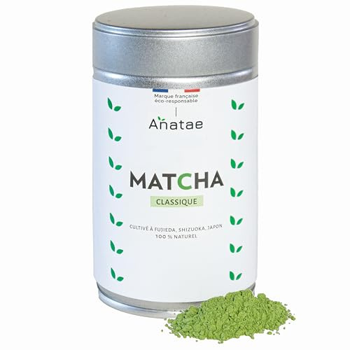 Anatae - Thé Matcha 100% Naturel - Poudre de Thé Vert pour Matcha Traditionnel, Latte et Pâtisserie - Récolté à Fujieda, Japon (30 g) (80)