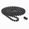 UK Blinds Premium 4.5mm Ball (Size 10) Metal Bead Chain Cord For Roller, Roman, Day & Night, Vision, Mirage Blinds - Unique Colours + FREE Matching Connector! (Black (Metal), 150cm (300cm loop))
