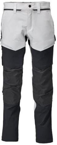 MASCOT Hose mit Knietaschen Weiß/Anthrazitgrau Customized - 22379-311-0689 - Größe 82C42