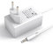 iNextStation DC 24V 2A 48W Tira de LED Fuente de alimentación, Transformador Adaptador de corriente Transformador AC 100-240V a DC 24V EU Plug para Tiras de LED