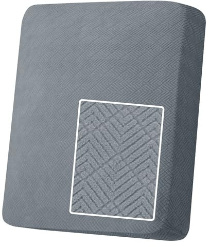 YSTELLAA Funda Asiento Sofa Elástico, Funda Cojin Sofa Separado Universal, Funda De Protección para Muebles, Ajustable, Antideslizante Y Suave, Lavable, 1 Asiento-X, Gris Claro
