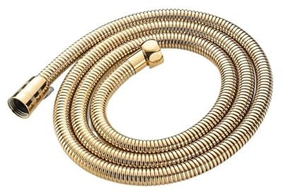 Aqxybgt Sanitärschläuche, Edelstahl, goldfarben, 150 cm Rohr, Duschschlauch, Flexibler Duschkopf, Ersatzteil, Badezimmer-Wasserschlauch(Gold)