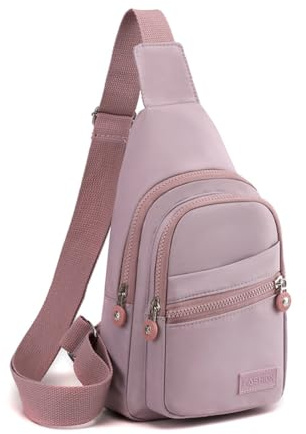 LAWALEISHE Sling Bag Chest Bag for Women Men,Anti Theft Crossbody Bags,Waterproof Shoulder Bags,One Strap Small Backpack Lightweight Small Rucksack for Sports Outdoor Travel