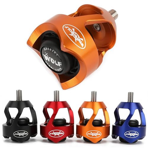 Poearcus Bogen Bogen Stabilisator Ball Dämpfer Recurve Compound Bogen Schalldämpfer Stoßdämpfer Vibrationsdämpfer für Recurve Compound Bogen (Orange)