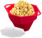 Bol à pop-corn pour micro-ondes, bol pour machine à pop-corn Air Popper | Bol pliable en silicone réutilisable pour machine à pop-corn | Bol à pop-corn pliable avec couvercle et poignées pour fêtes, d