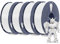 SUNLU 4KG PETG Filament 1,75 mm, 3D Druckerfilament Bundle, Verbesserte Zähigkeit hohe Schlagfestigkeit, für die Meisten FDM 3D Drucker, 1kg pro Spule, 4 Rollen, Weiß