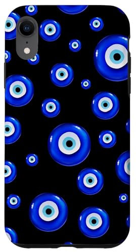 iPhone XR Evil Eye Watercolor Pattern Case