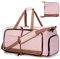 Lekesky Reisetasche Damen 60L Faltbare Reisetasche Weekender Sporttasche mit Schuhfach, wasserdichte Handgepäck Tasche/Sporttasche/Krankenhaustasche (Rosa)