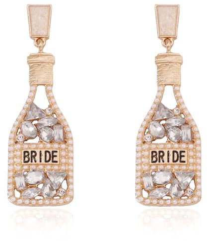 Bride Ohrringe,Champagner Ohrringe,Earrings Brautgeschenke,Eleganter Schmuck für Frauen, Ohrring-Geschenk für Frauen und Mädchen