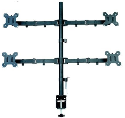 17-27 inch four-screen monitor bracket horizontal and vertical screen switching LCD intelligent up and down lift computer hanging shelf