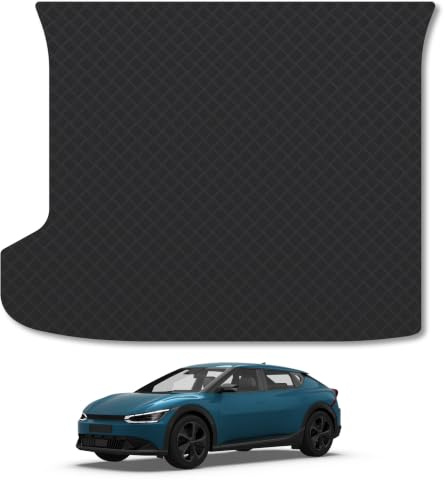 Fits Kia EV6 (2021+) 3mm Rubber Boot Mat | Tailored Fit Durable Boot Liner Full Coverage Protection Waterproof Accessories Easy Clean Anti Slip Made in the UK