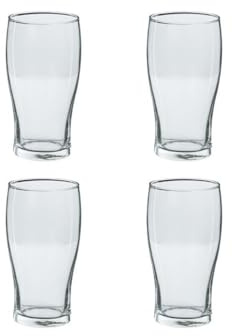 Secret de Gourmet - Lot de 4 Verres à Bière Pinte 57cl Transparent