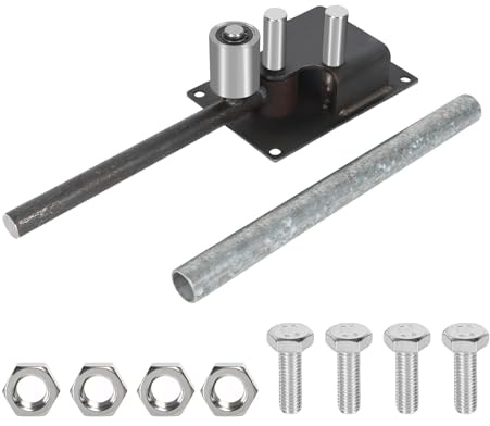Heavy Duty Rod Bender, Rebar Bender for 4-14mm Steel Rod, Pipe Bender with Extension Bar, Three-Bearing Steel Bar Bender, Portable Manual Rod Bending Tool for DIY and Construction