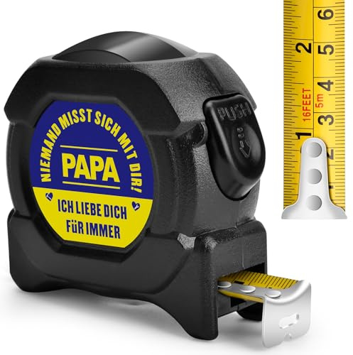 Vatertagsgeschenk für Papa,5M Faltbare Maßband,Vatertag Geschenk für Opa | Imperiale/metrische Doppelskala,Papa Geschenk Vatertag für Männer zum Weihnachten Geburtstag
