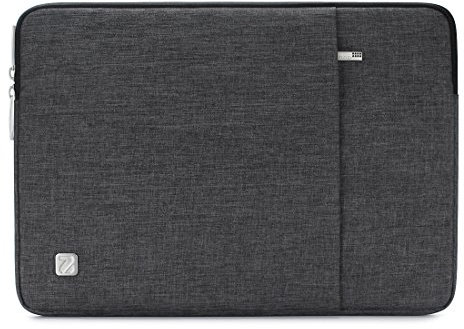 NIDOO 14 Pouces Housse Pochette de Protection Ordinateur Portable Sacoche Imperméable pour 15 Surface Laptop 3/14 Thinkpad T490s T495 T495s /14 Lenovo IdeaPad 3 5/14 Dell Latitude 14, Gris foncé
