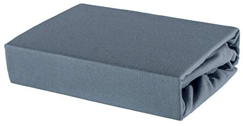 Soft Dream Spannbettlaken 80x200 cm Dunkelgrau - 100% gekämmte Baumwolle Jersey - Premium Qualität - Spannbetttuch für Kinderbett Juniorbett - OekoTex Zertifiziert - Made in EU - 80x200cm Dunkelgrau