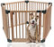 Bettacare Hundegitter aus Naturholz, Pentagon, 5 x 80cm, Naturholz, 76cm Hoch, Hundegitter für Hundespielplatz, Innenhundegitter, Einfache Installation