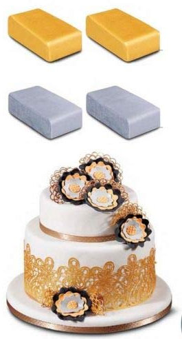 Zuckerpaste für Modelle Silber 100 g Decoris