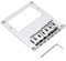 Healifty Doppel Pickup Humbucker Bridge Saitenhalter 6 String für TL E-Gitarre Zubehör Musikinstrument Zubehör (Silber)