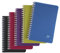 Clairefontaine 329535C Collection Linicolor Intensive Un Carnet à Spirale - 11x17 cm - 100 Pages Petits Carreaux - Papier Blanc 90 g - Couverture Polypro Transparent - Couleur Aléatoire