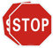 BlazeVideo 2 segnali di stop, segnaletica stradale, segnaletica stradale, avviso di avvertimento antiruggine, pannello di arresto in alluminio, 12 x 12 ottagono rosso