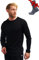 100% Merino Unterwäsche Herren - Merino Langarmshirt Herren Atmungsaktiv Und Feuchtigkeitsableitend Mittel + Wollsocken (Medium, Black 250)