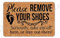 Joelmat Please Remove Your Shoes Seriously Take Em'Off Here Or Stay Out There Entrance Non-Slip Indoor Rubber Door Mats for Front Door/Bathroom/Garden/Kitchen/Bedroom 23.6x 15.7…