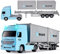 HERSITY Autoarticolato Giocattolo Container Truck con Luci e Suoni Macchinine Bambino Regalo per Bambini 3 4 5 Anni