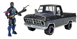 Fortnite The Bear Vehicle Plus Figura articulada de Soldado de Fiesta de 4 Pulgadas con Quemador de Bash, Multicolor (Jazwares FNT1019)