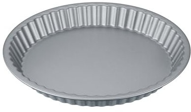 Berndes Quiche – und Tartenform 30 cm, b.green Alu Recycled Oven, Backform aus recyceltem Aluminium, Quicheform mit Antihaftbeschichtung
