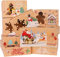 LATERN 12Pcs Weihnachts Kekskästen Boxen, 22 x 15 x 7CM Weihnachten Geschenkboxen Keksschachtel Kuchen-Kästen mit Sichtfenster Anhänger für Bäckerei Schokolade Pralinenschachtel Verpackung