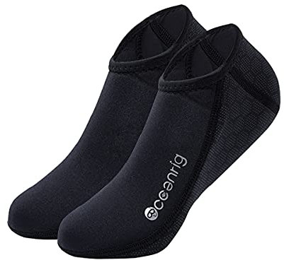nitescuba Tauchsocken 2.5mm Neopren Neoprenanzug Socken Thermalwasser Socken Flossensocken zum Schnorcheln Surfen (DE/NL/SE/PL, Alphanumerisch, M, Regular, Regular, Schwarz)