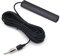 Fasizi ANT-309 - Antena de radio de coche universal para coche, antena de radio FM, amplificador de señal de antena negra, 85-112 MHz, cable de 5 m