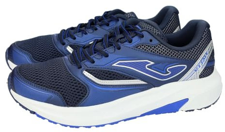 Joma RVITAW2303 Deportivas Vitaly para Hombres, Azul Marino y Royal, Cordones y Plantilla Extraible. Deportivas Running, Piso de Goma Antideslizante. Hombre Deportivos Royal 42