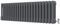 Radbliss Horizontal Traditional 3 Column Radiator 300x1010mm Anthracite Matt Grey Cast Iron Style Design RAD Central Heating