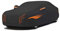 Abdeckplane für BMW Z4 G29 2018-2025, Wasserdicht & Staubdicht Wetterfeste Autoabdeckung Atmungsaktiv(Black Orange)