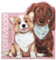 Depesche 12714_A Top Model Mal- und Stickerbuch Kitty and Doggy, lila, 1250072