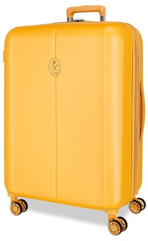 El Potro Vera Koffer, mittelgroß, Gelb, 49 x 70 x 28 cm, ABS, Verschluss TSA 81L, 4,14 kg, 4 Doppelrollen, gelb, Mittelgroßer Koffer