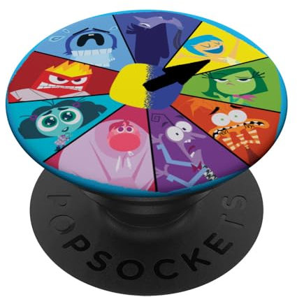 Disney and Pixar’s Inside Out 2 Emotions Wheel Mood Clock PopSockets Klebender PopGrip