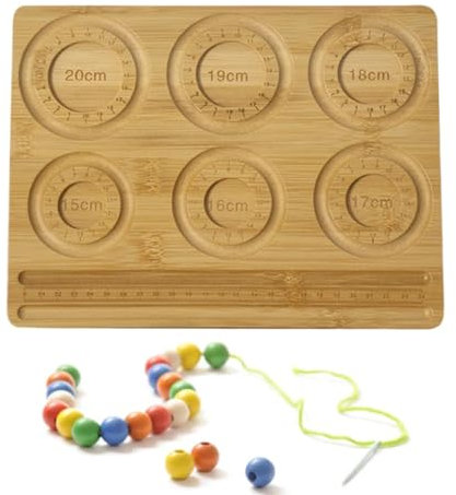 Wooden Beading Board - Wooden Beading Tray, Bead Board for Jewelry Making - Wooden Bead Board Tray - Wood Necklace Bracelet Design Tray for Beginners and Professionals, for Making Jewelry, Beaded