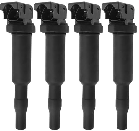 JUUDDENPARTS 4Pcs UF592 UF571 Ignition Coil Packs, Car Ignition Coils Replacement for Citroen C3 C4 C5 DS3, Replacement for Mini R55 R56 R57 R58 R59 R60, Replacement for Peugeot 207 CC 2008