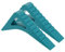 sourcing map 2 Pcs Door Stoppers for Bottom of Door, 0.83 inch Door Stops, Rubber Door Stopper Wedge, Window Stopper Door Gaps Sturdy Stackable, Blue