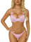 RSLOVE Ensemble de Lingerie Femme - Soutien-Gorge et Culotte 2 Pièces sous-Vêtements Sexy Rose XXL