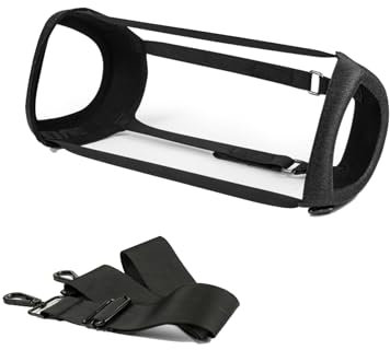 ZLiT Housse de haut-parleur SRS-XB43 avec bandoulière, housse de transport pour haut-parleur portable Sony SRS-XB43 (noir)