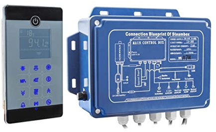 Saunadampf IPX5. Wasserdichte Wand montiert Stil Bluetooth Nass Dampfbad Sauna Spa Badegenerator 2. 8kw. Mit Duschsteuerung.