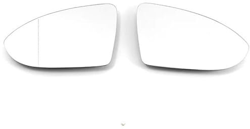 Cristal espejo Espejo Lateral Con Calefacción Lente Cristal Ala Puerta Espejo Retrovisor Cristal Para Golf 7 MK7 / MK7.5, Para GTI Para GTD 2012-2021 Para Touran 5T Espejo retrovisor vidrio(1 right an
